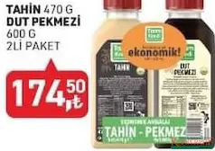 TARIM KREDİ TAHİN 470 G - DUT PEKMEZİ 600 G 2Lİ PAKET fiyat ve kampanya bilgisi